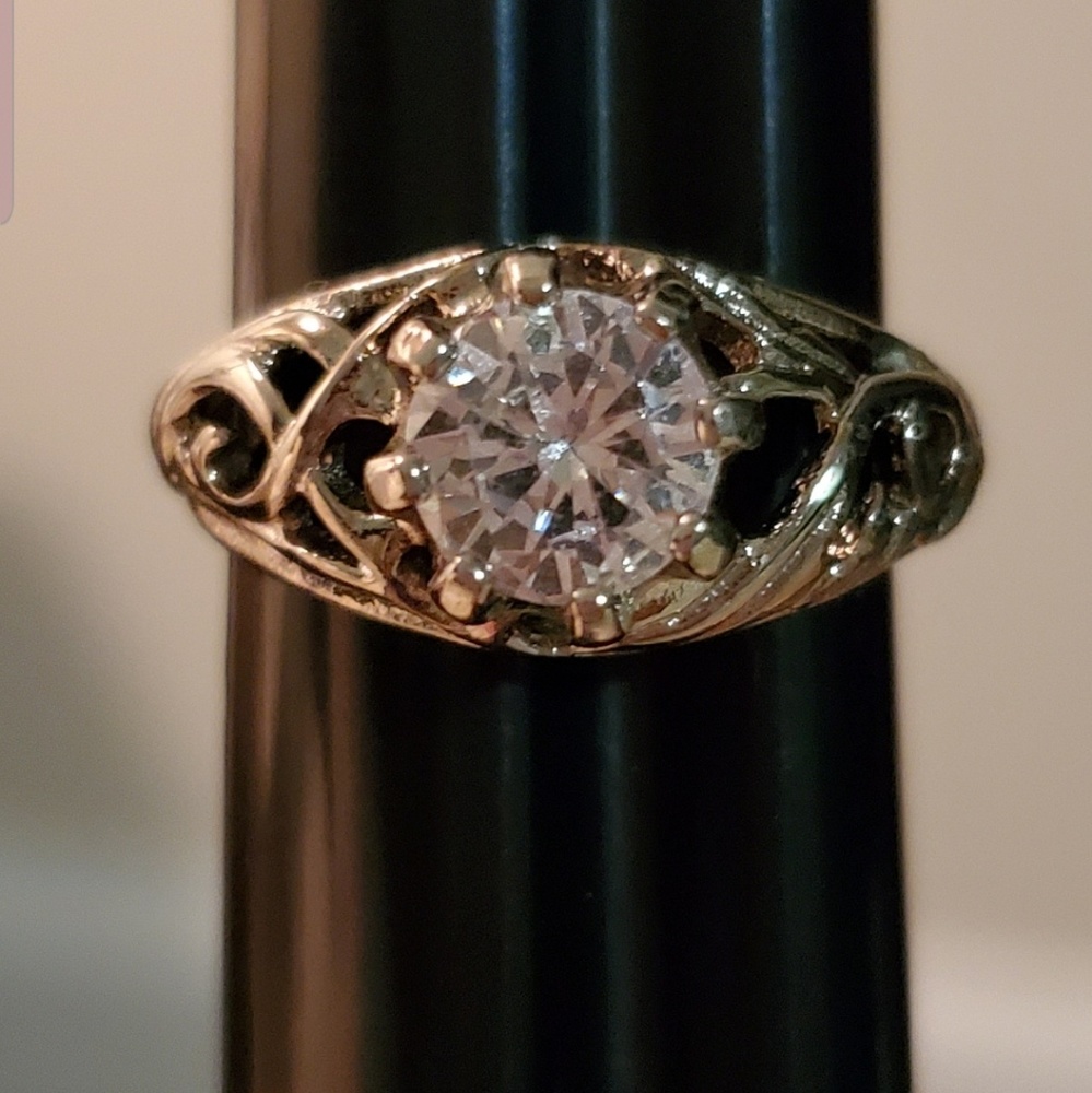Sterling faux Diamond ring
